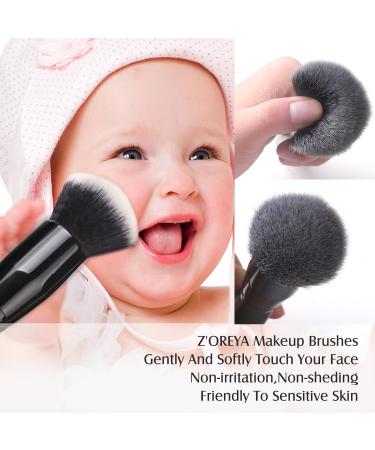 Zoreya 15-Part Make-Up Brush Set with Case | Premium Blending Powder Blush and Concealer Brushes - Perfect for Eye Cosmetics & Daily Makeup - Buy Online on GoSupps.com