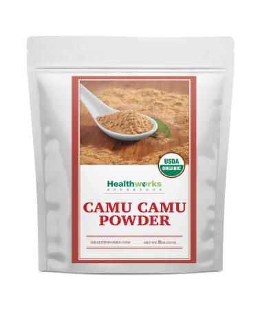 Healthworks Superfoods Camu Camu Powder Organic - 8 Oz - All-Natural & Certified Organic - Antioxidants Vitamin C & Potassium - Peruvian Origin - Juices Teas & Smoothies 8 Ounce (Pack of 1)