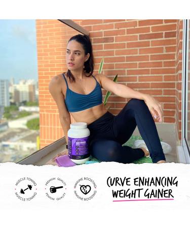 ThickFix Curve Enhancing Weight Gainer Shake - Grass-Fed Whey Protein Powder for Women - Increase Curves and Muscle Mass - Creamy Vanilla - 28 Servings - Buy Online on GoSupps.com