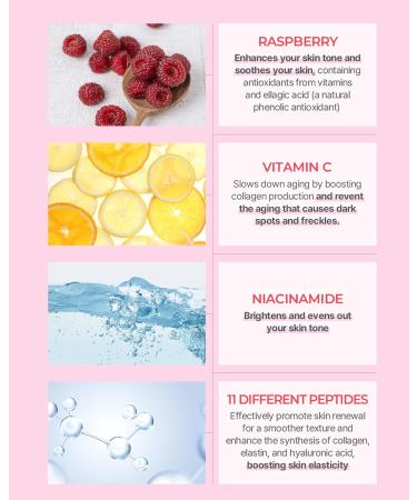 BE THE SKIN Vitavita Raspberry Ampoule - Radiance Boosting Face Serum for Even Skin Tone and Enhanced Elasticity with Niacinamide Vitamin C 11 Peptides 1.01 fl.oz. - Buy Online on GoSupps.com