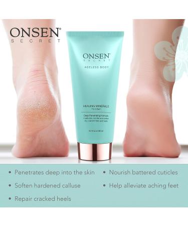 Onsen Secret Cuticle Cream & Foot Cream Bundle - Deep Repair, Moisturizes Nails & Heels | Organic Ingredients for Dry Cracked Feet - Buy Online on GoSupps.com