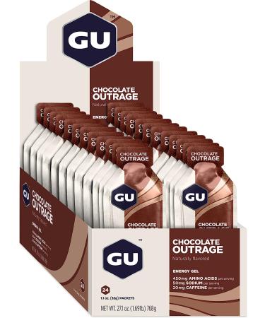 GU Energy Original Sports Nutrition Energy Gel  24-Count  Chocolate Outrage - Buy Online on GoSupps.com