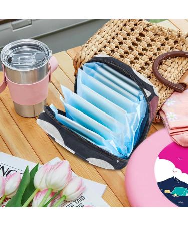 Javenproeqt Portable Women's Binding Bags | Menstrual Cup Pocket & Pads for Teens | Hello Autumn Raccoon Design - Buy Online on GoSupps.com