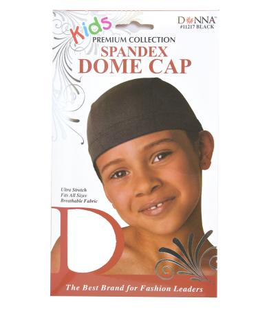 Donna Kids Spandex Dome Cap White