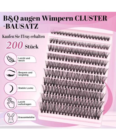 200PCS Eyelash Extensions Set B & Q 0.07D 8-18mm Mix | Lash Glue Remover & Applicators - Perfect for Beginners - Buy Online on GoSupps.com