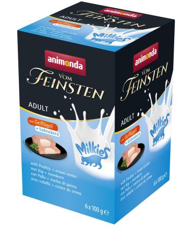 animonda Vom Feinsten Adult cat food wet food for adult cats with poultry + cream core 6 x 100 g