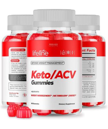 Lifeline Keto ACV Pro Gummies - Advanced Keto + Apple Cider Vinegar for Weight Management (60 Gummies) - Buy Online on GoSupps.com
