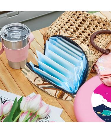 Vintage London Big Ben Bicycle Roses Binding Storage Bag - Portable Period Bag for Women & Teens - Menstrual Cup Pocket & Silent Insert Holder - Buy Online on GoSupps.com