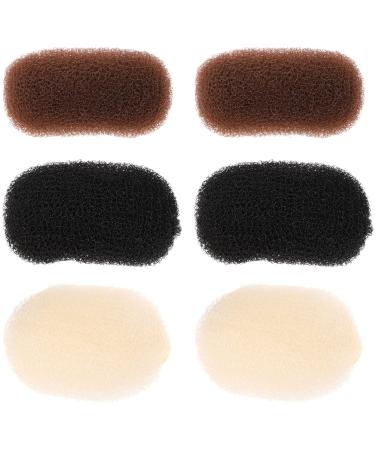 Beaupretty 6pcs Volume Hair Base Hair Clip Bump It up Volume Hair Base Styling Insert Tool Padding Bun Hair Bun Maker Hair Accessories for Women Headdress