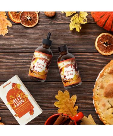 ARVIDSSON Fall Essential Oils Spiced Cider Fragrance Oil 4 Fl Oz (120ml) Natural Spiced Cider Oil for Diffusers Candle Making Cozy Autumn Scented Oils - Buy Online on GoSupps.com