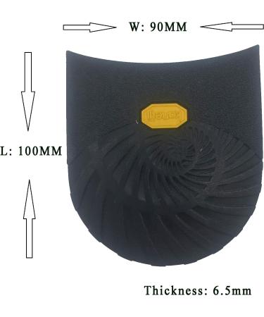 KANEIJI Rubber Half Sole & Heel Repair Kit for Leather Shoes - 1 Pair (Black) - Buy Online on GoSupps.com