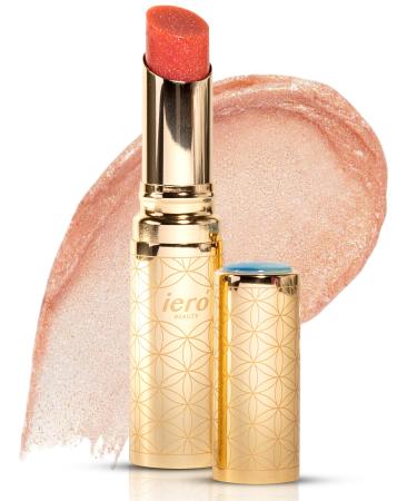 ier Beauty Luminous pH Lip Balm Moisturizing Vegan Tinted Lip Balm 3-in-1 Soothing Lip Serum + Plumping Balm + pH Reactive Tint Shea Butter & Vitamin E Made in Italy - 0.088oz Blushing Orb Sheer Rose w/Golden-Pink Shim