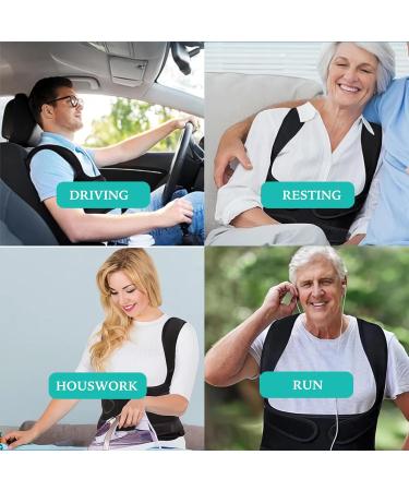 Adjustable Posture Corrector & Back Brace - Relief for Back Pain Muscle Memory Support Medium Size - Buy Online on GoSupps.com