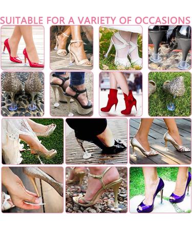 High Heeled Protective Covers & Shoe Stoppers - Perfect for Weddings & Uneven Floors | 2 Pairs of S M L - Buy Online on GoSupps.com