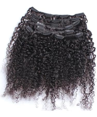 Hair Extension Clip In Hair Extension Afro Kinky Curly Clip In Human Hair Extensions Women 120g/set Clip-in Full Head crochet hair (Size : 24 inch) - Buy Online on GoSupps.com