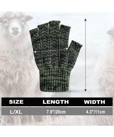 Half Finger Winter Wool Fishing Gloves - Men's/Women's Size L (Aqua) - Ideal for Fishing, Photography, and Hunting in Snowy Conditions - Buy Online on GoSupps.com