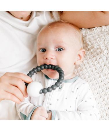 Ryan and Rose Cutie Teether Rattle - Charcoal - Buy Online on GoSupps.com