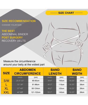 QEESMEI Postpartum Belly Band Abdominal Binder C-Section Recovery Wrap Girdle - Black (S/M) - Buy Online on GoSupps.com