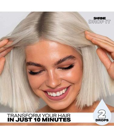 Shrine Drop It White Blonde Toner - Semi-Permanent Hair Color - Vegan & Cruelty-Free - Autumn & Winter Shades - 200 Drops Per Bottle - Buy Online on GoSupps.com