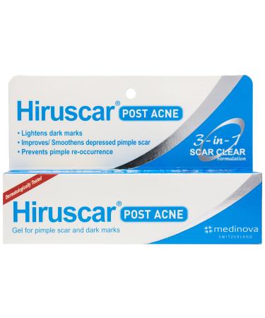 Hiruscar Postacne Gel Anti Acne Scar Dark Spots Pimples Inflammation 3 in 1 (10g.)