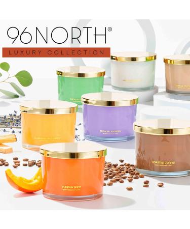96NORTH Luxury Spiced Cinnamon 3 Wick Candle | 50 Hours Burn Time | 100% Natural Soy Wax | Aromatherapy Relaxation | Housewarming Gift - Buy Online on GoSupps.com