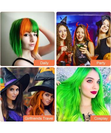 8 PCS Hair Chalks for Girls Temporary Green & Orange Hair Chalk Comb for 6 7 8 9 10 11 12 Age Girl Kids Gift Washable Brighted Hair Colour Dye Comb for Halloween Christmas Cosplay 1 count (Pack of 8) - Buy Online on GoSupps.com