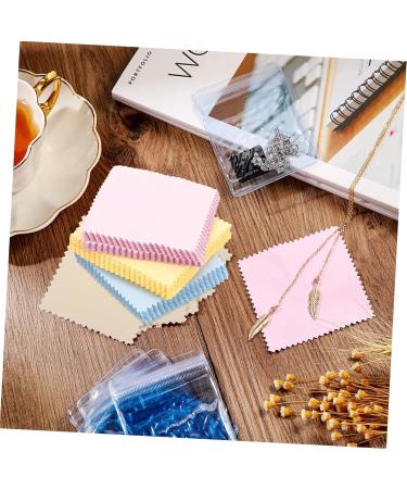 STOBOK 180 Pcs Jewelry & Screen Cleaning Cloths - Double-Sided Fleece for Glasses Phones & Computers - 8x8 CM Pack of 3 - Buy Online on GoSupps.com