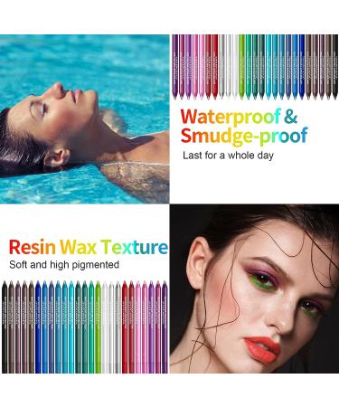 15 Color Waterproof Eyeliner Pencil Set with Sharpener - Glitter Eyeliner Kit for Long Lasting Eye Makeup - Perfect Gift for Women and Girls - Buy Online on GoSupps.com
