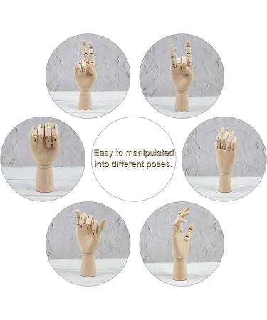 AUEAR 7 Inch Wooden Hand Mannequin for Drawing, Sculpting, and Display - Buy Online on GoSupps.com
