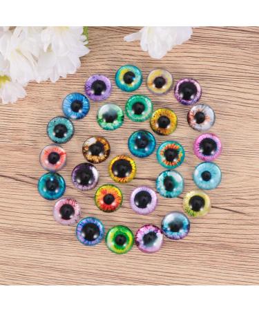 Buy MILISTEN 50pcs Glass Eye Cabochon - 20mm Mixed Pattern Flat Back for Jewelry Making & DIY Accessories - Buy Online on GoSupps.com
