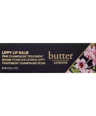 butter LONDON LIPPY Pink Champagne Lip Balm - Moisturizing Treatment with Champagne Scent - Nourishes and Restores Dry Lips - Cruelty, Paraben, and Gluten Free - Buy Online on GoSupps.com