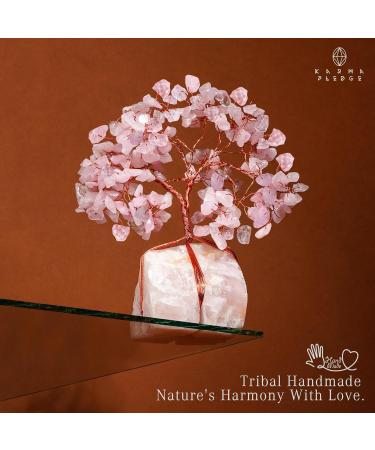 Rose Quartz Crystal Trees for Home & Office Decor | Chakra Healing & Positive Energy | Unique Spiritual Gifts for Women & Moms - Buy Online on GoSupps.com