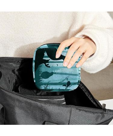 Women's Bonds Storage Pockets Stillpad Holder - Portable Period Kit Bag with Bird Pattern | Feminine Product Organizer for Women & Girls - Buy Online on GoSupps.com