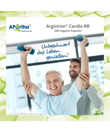 Buy Aportha Cardio RR - 240 Vegan Capsules | L-Arginine L-Citrulline Heart Vitamins | Gluten-Free Allergen-Free Sugar-Free 1 Month Supply - Buy Online on GoSupps.com