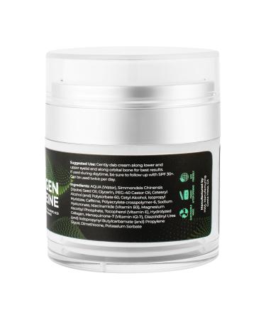ATN Cosmetics Caffeine Eye Cream Collagen Eye Cream for all skin types For Wrinkles & Dark Circles and Puffiness Infused with Hyaluronic Acid & Niacinamide 1.7 OZ / 50 G - Buy Online on GoSupps.com