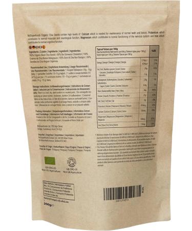 MySuperfoods Organic Chia Seeds 200g - Natural Omega-3 & Protein Source - Buy Online on GoSupps.com