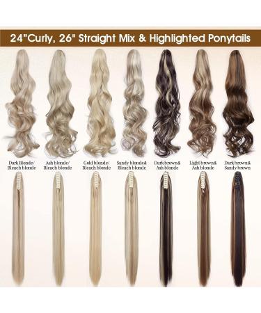 TESS Claw Clip in Ponytail Hair Extensions 18 Inches Curly Wavy Ponytail Extension #4A Dark Brown Hair Extensions Clip in Ponytail Brown for Women 140g - Buy Online on GoSupps.com