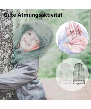 Grantop Nylon Mosquito Head Net - 2 Pack for Outdoor Activities - Dark Black - Buy Online on GoSupps.com