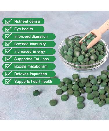 Organic Raw Chlorella Tablets 4.4oz (125g) - Vegan Protein & Vitamin Rich Supplement - Buy Online on GoSupps.com