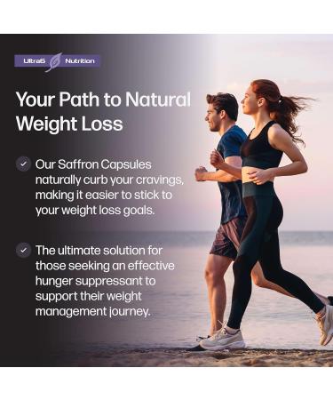 Buy Pure Saffron Extract for Weight Loss | Natural Appetite Suppressant & Craving Control | Energy & Mood Boost | 90 Capsules Made in USA - Buy Online on GoSupps.com