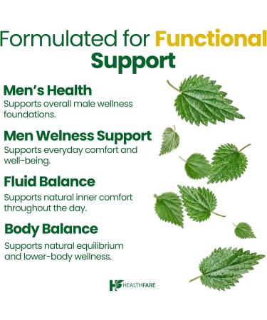 Healthfare Stinging Nettle Root Extract 7500mg | 200 Vegan Capsules | Extra Strength Herbal Supplement | Supports Prostate Urinary & Hair Health | Non-GMO Gluten-Free | Made in USA - Buy Online on GoSupps.com