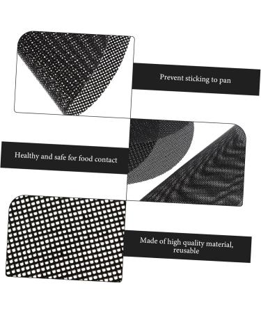 Zerodeko 4pcs Air Fryer Pad Air Fryers Airfryer Microwave Steamer Air Fryer Silicone Pad Washable Baking Mat Black 20.5X20.5X0.1CM - Buy Online on GoSupps.com
