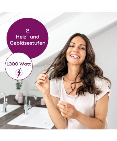 Beurer HC 17 Compact Hair Dryer - Foldable Design 1300W Overheating Protection Professional Nozzle - Perfect for Travel - Buy Online on GoSupps.com