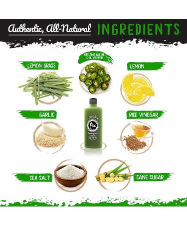Fix Hot Sauce Green Sriracha | Vegan & Gluten-Free | Gourmet Green Chili & Lemongrass | Perfect for Pho & Ramen - 10 Oz Squeeze Bottle - Buy Online on GoSupps.com