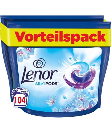 Lenor Universal Detergent All-in-1 PODS April Fresh | 104 Loads of Hygienic Deep Cleaning & Long-Lasting Freshness - Shop Internationally! - Buy Online on GoSupps.com