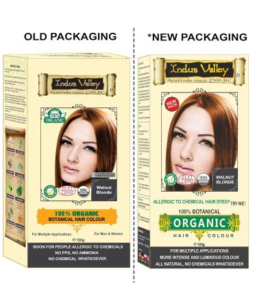 Indus Valley 100% Botanical Hair Color - Walnut Blonde | Natural Vegan & International Shipping - Buy Online on GoSupps.com