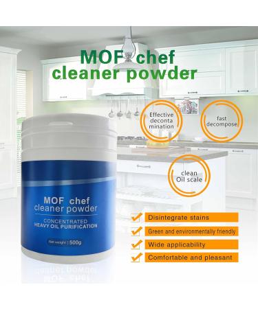 M.O.F-CHEF Protective Kitchen Cleaner - Heavy Duty Degreaser & Foam Rust Remover Powder (500g) for All-Purpose Cleaning - International Shipping - Buy Online on GoSupps.com