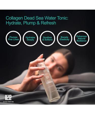 Juman Dead Sea Minerals Collagen Hydrating Face Tonic | Active Skin Repair Spray with Collagen & Natural Extracts | SLS & Paraben Free | For Daily Use - Buy Online on GoSupps.com