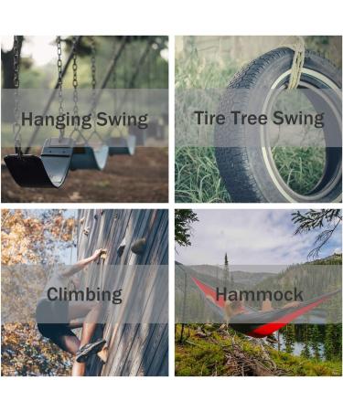 PROND Swing Swivel 35kN - Safest Rotational Device for Children's Web Tree Swing & Aerial Dance - Black - Buy Online on GoSupps.com