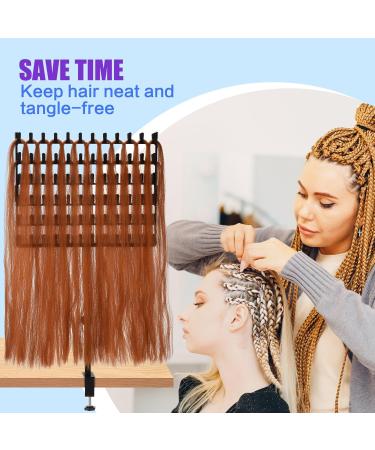 GADFISH Braiding Hair Rack Desktop 144 Pegs Height Adjustable Braiding Rack for Hair 360 Rotation Hair Extension Holder Hair Rack for Hair Braider with Braiding Hair Supplies - Buy Online on GoSupps.com